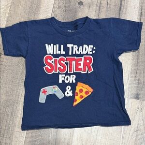 Gildan Navy Tee with Fun Graphic Print